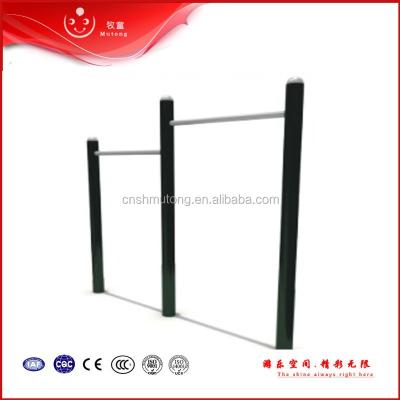 China Galvanized Horizontal Pipe Zinc Pipe Bar Double Outdoor Pull Up Bars for sale