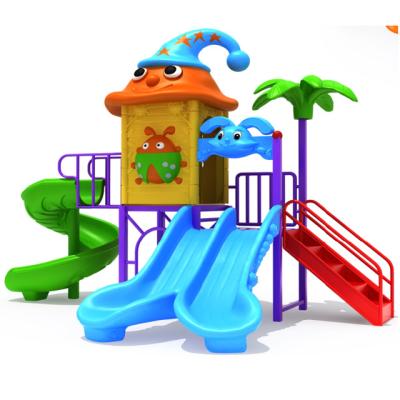 China LLDPE Plastic Kids Baby Garden Facilities Plastic Playhouse With Slide for sale