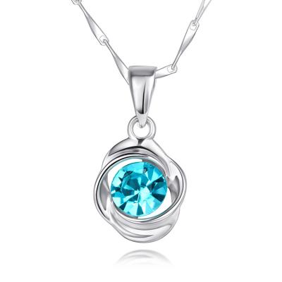 China Vintage 925 Sterling Silver Temperament Dainty Women Necklace Pendants Women Jewelry for sale