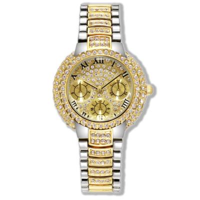 China 2020 Hiphop Wholesale Fashion Mens Bling Stainless Steel Trendy Luxury Wrist Watch For Women for sale