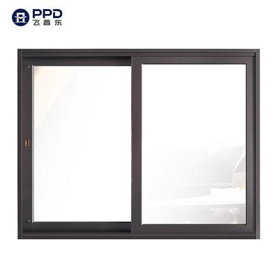 China Folding Screen House Windows Exterior Double Glazed Windows Aluminum Sliding Pattern for sale