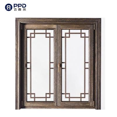 China Double Glazing Aluminum Casement Window Stainless Steel Tempered Aluminum Sliding Insulated Casement Glass Window for sale