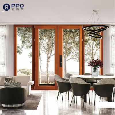 China Folding Screen Covering Sliding Dominican Profiles Price Aluminum Extrusion Window Frame Casement Aluminum Window for sale