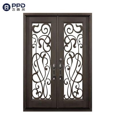 China High Quality Designer Glass Entry Door Latest Phipulo Modern Design With Exterior Glass Doors for sale