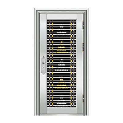 China Anti - Theft Modern Exterior Stainless Gold SS Steel Screen Door Design for sale