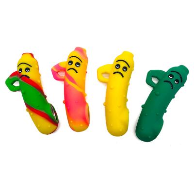 China New Minimalist XY76SJ37 Wholesale Banana Silicone Metal Bowl Hand Pipe Tobacco Silicone Smoking Pipe for sale