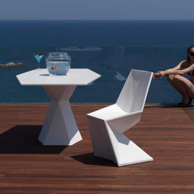 China Y074 modern modern diamond shaped chair table for furniture indoor and outdoor table chair set for office/dining/garden for sale