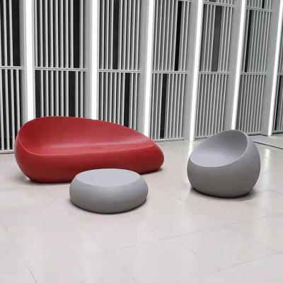 China Y094 Modern Fiberglass Stone Sofa Chair Indoor Or Outdoor Table Chairs And Tables Restaurant Table Chairs for sale