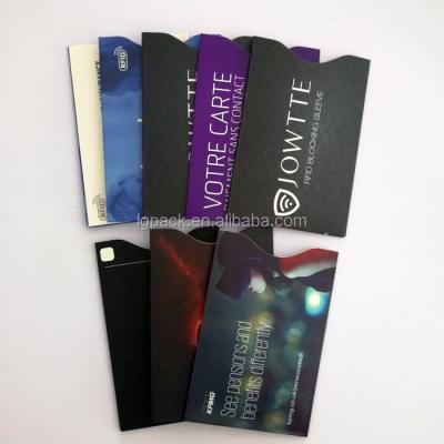 China Plastic Portable Anti Scanning RFID Blocking Sleeve Credit Card Holder for sale