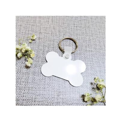 China Sublimation Dog Bone Shaped Sublimation Key Chain Blank Blank Printable Sublimation Key Chain Tags Aluminum Blank for sale