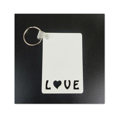 China Custom Colored Promotion 3D Sublimation MDF Shape Blanks Mommy Sublimation MDF Chain Key Chain for sale