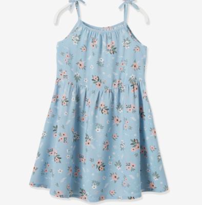 China Wholesale Children Clothing Anti-wrinkle Customs Comfortable Feel Loosening Fashion Wear Light Color Little Kid Sleeveless High Quality Dress for sale