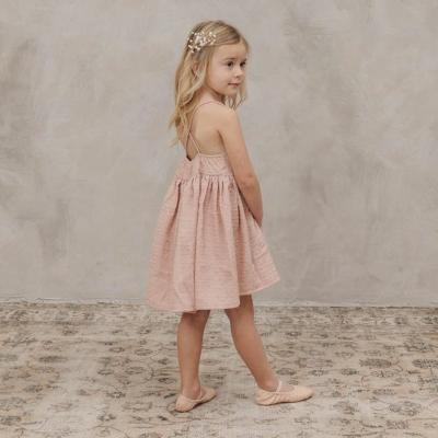 China Custom Anti-wrinkle Summer Cotton Clothing Wholesaler Baby Kids Clothes Kids Size Wear Baby Elastic Back Dresses for sale