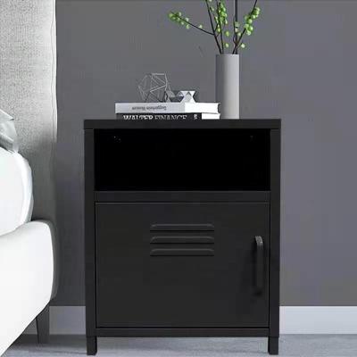 China 2021 Home Living Room Furniture KD Colored Short Steel Metal Night Stand Side Cabinet for sale