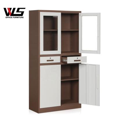 China WLS Adjustable Hot Sale Office Furniture 2 Drawer Lock (Other) 2 Drawer Lock Furniture Storage Cabinet Metal Steel Cupboard for sale