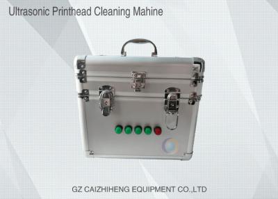 China Versatile Ultrasonic Solvent Inkjet Printhead Cleaner Portable Silver Color for sale