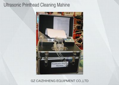 China Flush Liquid Ultrasonic Printhead Cleaning Machine , Black Heated Ultrasonic Cleaner for sale