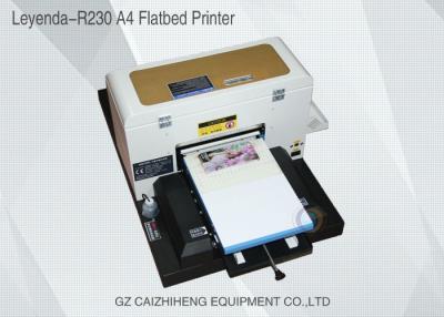 China A4 Inkjet Small Format UV Flatbed Printer Curable Desktop For Soft Material for sale