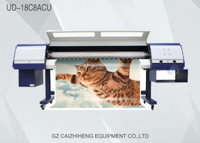 China High Speed Galaxy Eco Solvent Printers Doule 4 Color Aluminum Platform 18C8ACU for sale