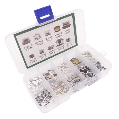 China 250Pcs/lot 10 Value Tiny Miniature Outdoor Momentary Button Micro PCB SMD Tactile Push Reset Switch For Car Keys Camera 250Pcs/lot 10 Values for sale