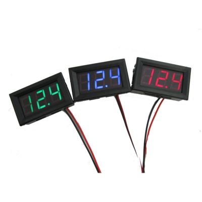 China 0.56 Inch DC 0-30V Mini Digital Voltage Test Voltmeter Battery Tester For Car Auto Motorcycle Modified Cars Red Blue Green 0.96 Inches for sale