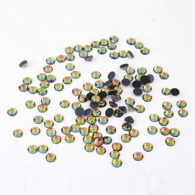 China Wholesale Hot Rainbow Fix Flatback dmc rhinestone applique sticker flat back stones for clothes decoration for sale