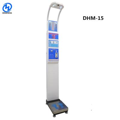 China Iron Coin Operated Digital Height And Weight Scale , Weight Scale With Height Gauge for sale