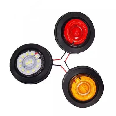 China Trailer Truck Bus Led Beacon Lights 12V 24V Multicolor Side Voltage CIMC Truck Semi Trailer Side Around LED Car Tail Light Light for sale