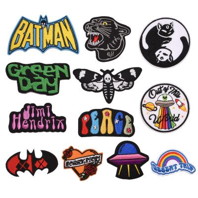 China Custom Japan Embroidery Patch Iron On Woven Patch Brand Logo Badge Applique Clothing Patch for sale