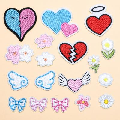 China Hot Selling Japan Embroidery Clothing Accessories Custom Cute Cloth Stickers Adhesive Patch for sale