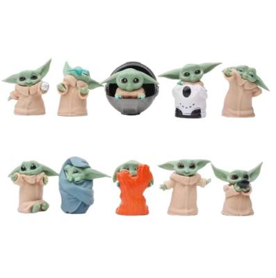 China Japan baby Yoda Mandalorian stock number microlandscape table ornament cute pattern creative animation for sale