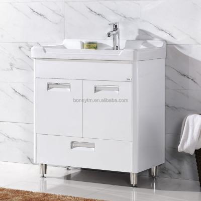 China Modern Modern White Multifunctional Bathroom Vanity Stainless Steel Laundry Cabinet for sale