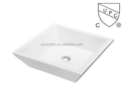 China SN105 Square Bowl Hand Wash Basin Vanity Countertop Easy Clean Sink Made In China for sale