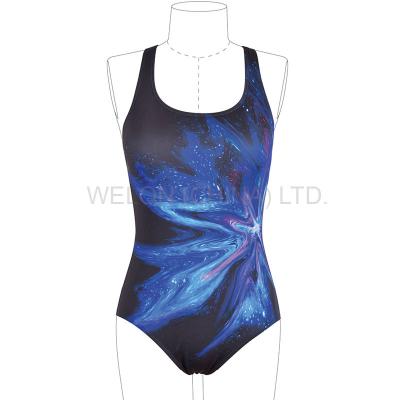 China One-Piece Breathable Sports Competition 2021 Custom Girls Women Breathable Bathing Swimsuit Beach Wear Swimwear for sale