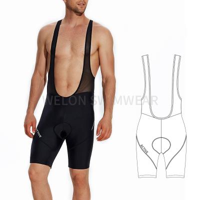 China High Quality Breathable Mens Bib Cycling Shorts Bike Tights 3D Padded Shorts Rubber Print for sale