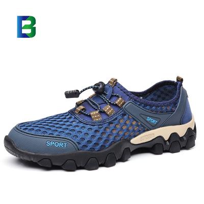 China Fashion Trend Summer Hollow Comfortable Soft Sole Casual Running Shoes For Men's Large Size Men's Fashion Sneakers for sale