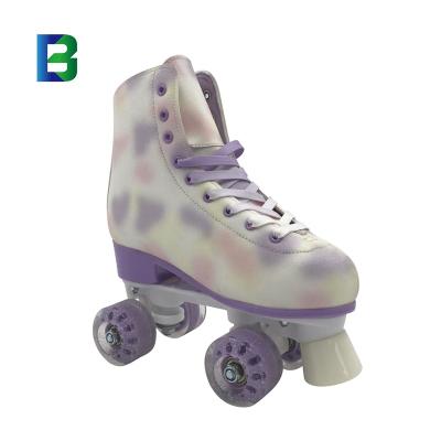 China 2022 Synthetic Leather+velvet PVC roller skates and wheels for sale