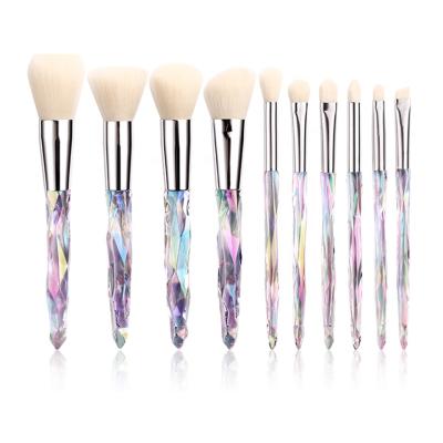 China BEILI Skin-Friendly Customized Logo 10pcs Synthetic Hair Highlighter Bar Makeup Brushes Professional Eyeshadow Blush Eyebrow Make Up Brushes for sale