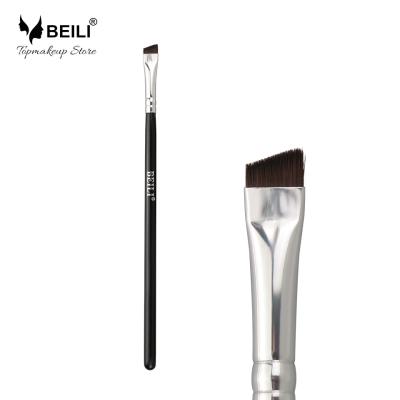 China BEILI Brochasd Makeup Brush Private Label Hair Vegan Single Flat Synthetic Makeup Brushes Professional Eyeshadow Eyebrow Brush for sale