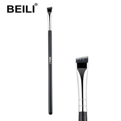 China BEILI Makeup Brush Single Eyebrow Vegan Makeup Brush Super Slim Angled Eyebrow Skin-Friendly Brush Private Label for sale