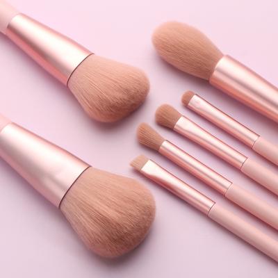 China BEILI Fashion Design Durable Beauty Make Up Tools 7pcs Makeup Brush Set Thin Handle Custom Logo Synthetic Hair Brushes for sale