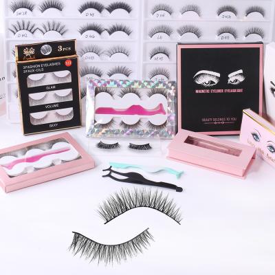 China BEILI Customized LOGO Packaging Box Eyelashes Synthetic Natural Soft Handmade False Eyelash Hair Style False Eyelashes 2021 New for sale