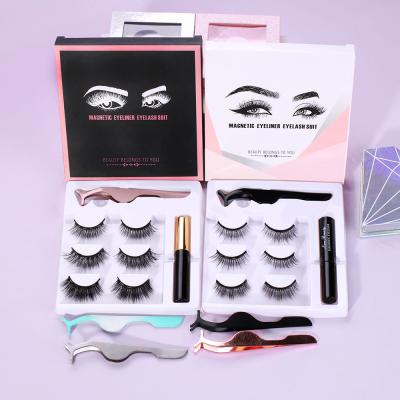 China BEILI Magnetic Eyelashes Natural High Quality Soft Magnetic Private Label False Eyelashes Eye Lash Magnetic Eyelashes for sale