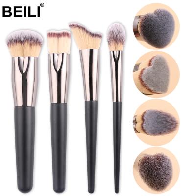 China BEILI 4Pcs Soft Maquiagem Brush Synthetic Hair Makeup Brush Kit Customize Cosmetic Logo Make Up Brush Set Tools for sale