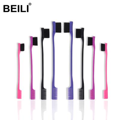 China Durable BEILI Logo Edge Hair Control Brush Private Label Brand Comb Wholesale Beard Comb Custom Volume And Double Comb For Hair for sale