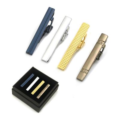 China Promotion Shirts Metal Gifts Maker Custom Textured Unique Blank Tie Clips for sale