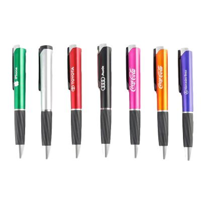 China Promotional Pen Hot Sale Led Pen Promotional Glow Light Ball Pen With Laser Custom Logo for sale