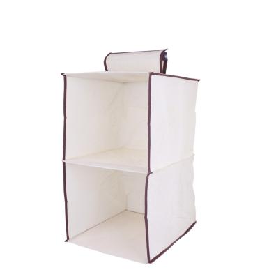 China Viable Manufacturer Customized 2 Layer Portable Foldable Wardrobe Hanging Bag for sale