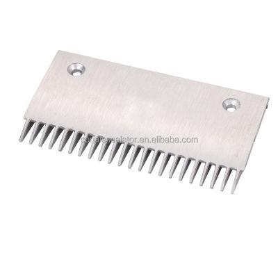 China Aluminum Escalator Comb Plate - 199.4 mm SMR313283 Medium Aluminum Comb Plate Price With 22 Teeth And 2 Holes for sale