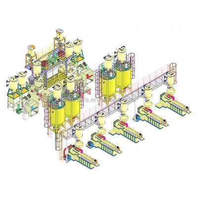 China Automatic Plastic Mixing Gravimetric Dosing Conveying System For Plastic Powder And Granules Mixing Weighing And Dosing for sale